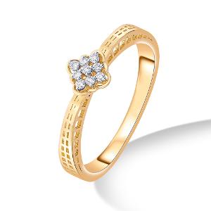 Buy 14 Karat Gold & Diamond Ring
