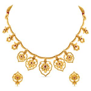 Buy 22 Karat Gold Necklace Set