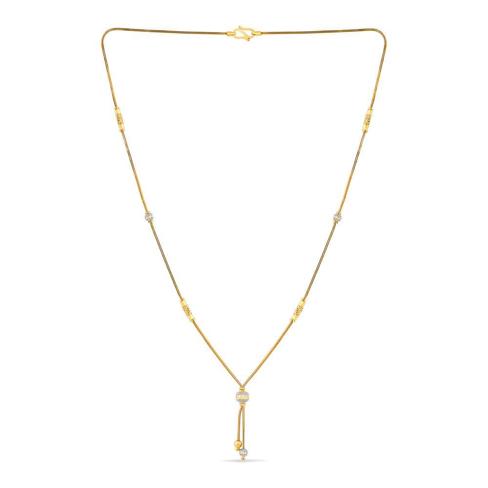 Buy Beaded Gold Y-Necklace