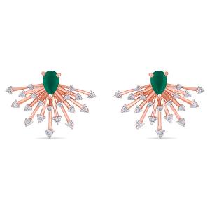 Buy 18 Karat Gold & Diamond Earrings