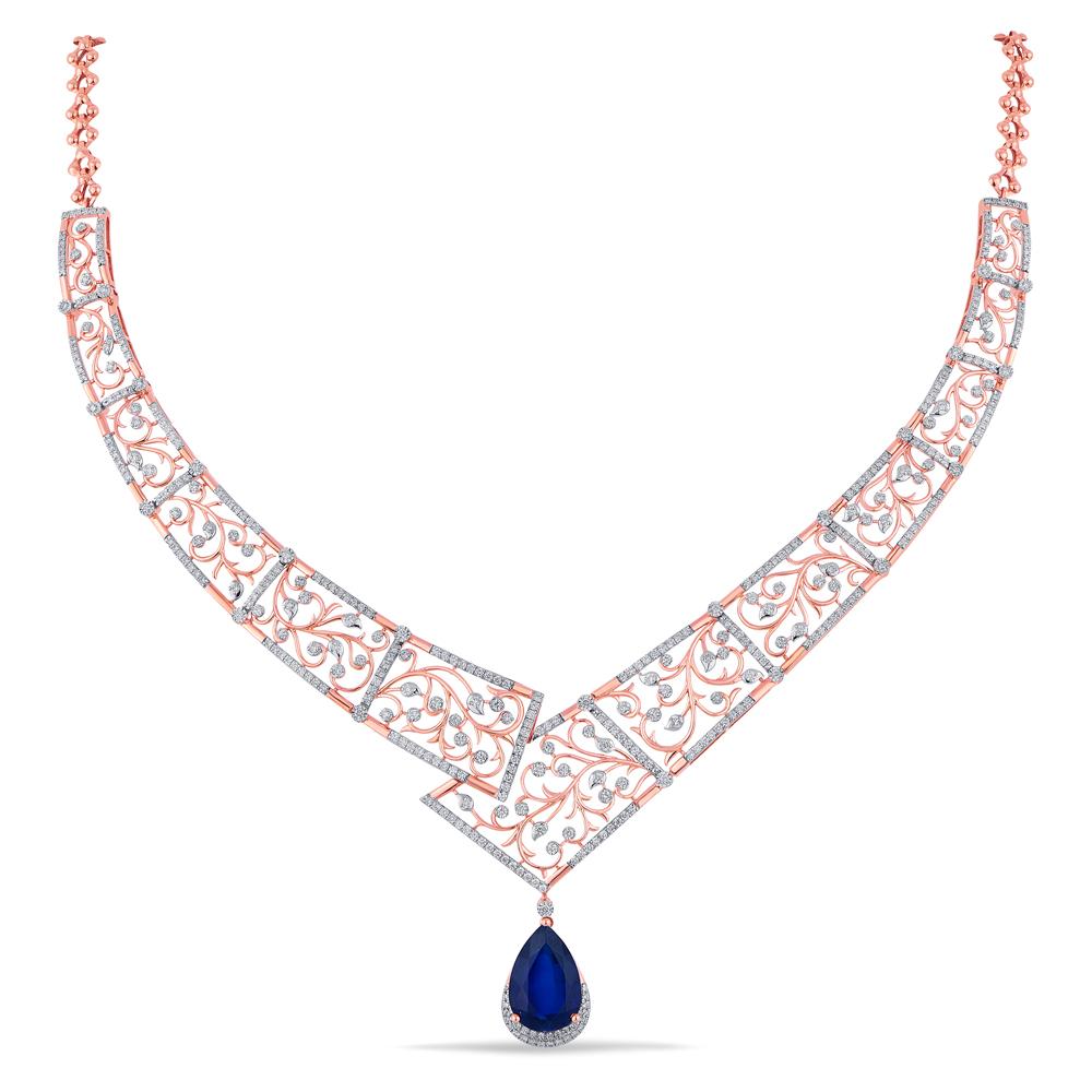 Buy 18 Karat Gold & Diamond Necklace