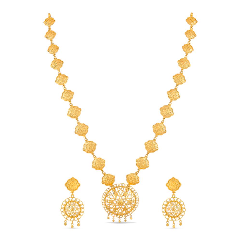 Buy 22 Karat Gold Necklace Set