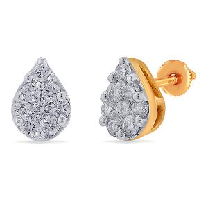 Buy 14 Karat Gold & Diamond Earrings