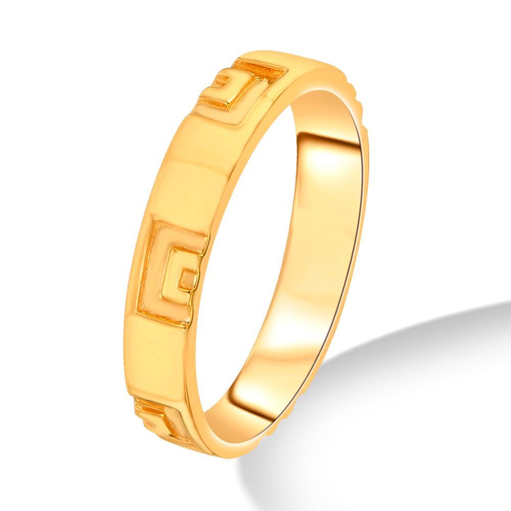 Buy Greek Key Pattern Gold Ring