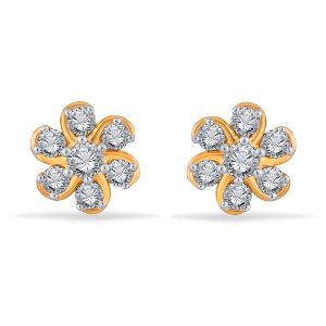 Buy 18 Karat Gold & Diamond Earrings