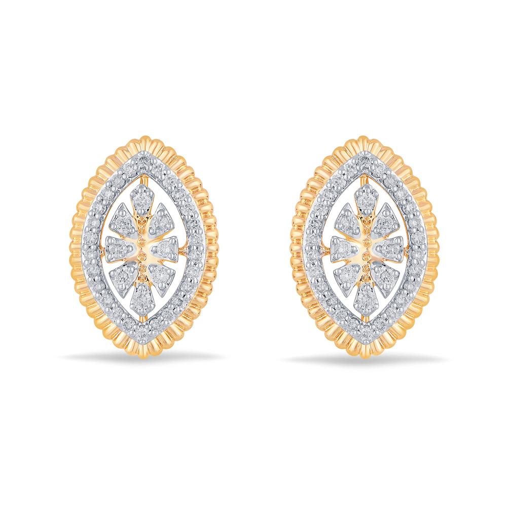 Buy 18 Karat Gold & Diamond Earrings