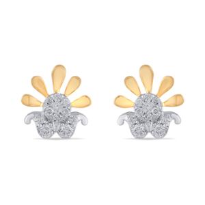 Buy 14 Karat Gold & Diamond Earrings