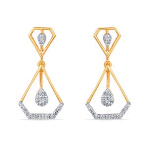 Buy 14 Karat Gold & Diamond Earrings