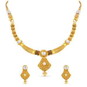 Buy 22 Karat Gold Necklace Set