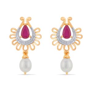 Buy 14 Karat Gold & Diamond Earrings