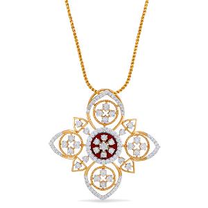 Buy 14 Karat Gold & Diamond Pendant
