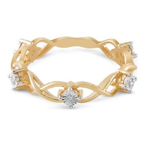 Buy 14 Karat Gold & Diamond Ring