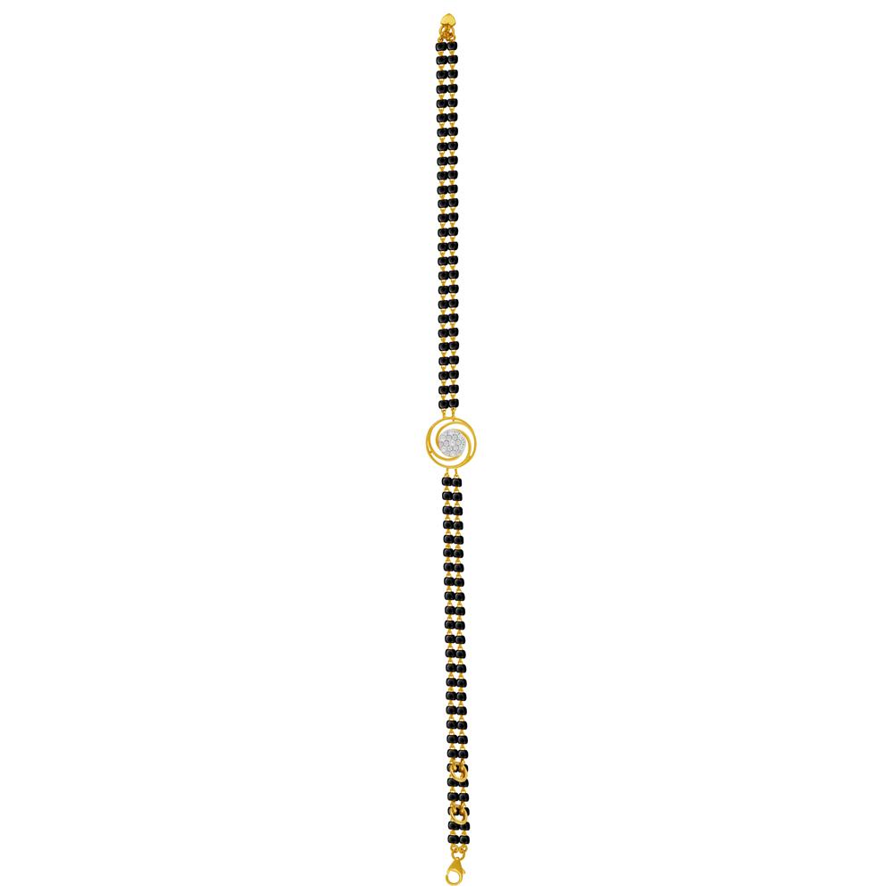 Buy 18 Karat Gold & Diamond Mangalsutra Bracelet