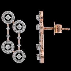 Buy 18 Karat Gold & Diamond Earrings