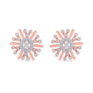 Buy 14 Karat Gold & Diamond Earrings