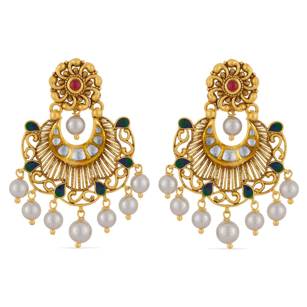 22Kt Gold Earrings | Gold - Reliance Jewels