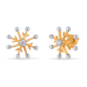 Buy 14 Karat Gold & Diamond Earrings