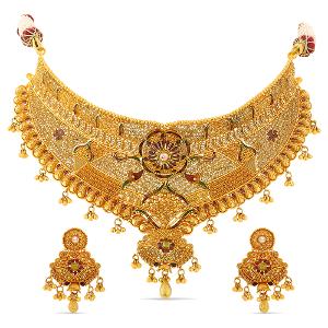 Buy 22 Karat Gold Necklace Set