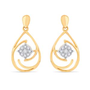 Buy 14 Karat Gold & Diamond Earrings