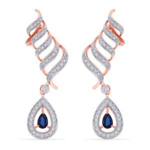 Buy 14 Karat Gold & Diamond  Earrings