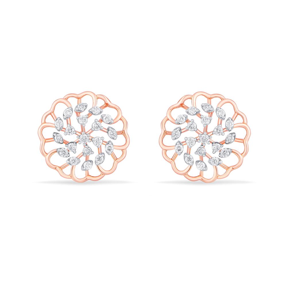 Buy 14 Karat Gold & Diamond Earrings