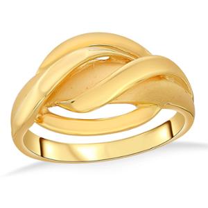 Buy Swirl Puff Gold Finger Ring