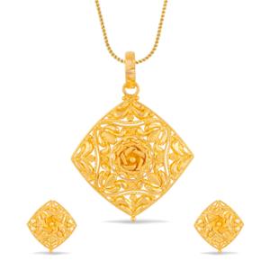 Buy 22 Karat Gold Pendant Set