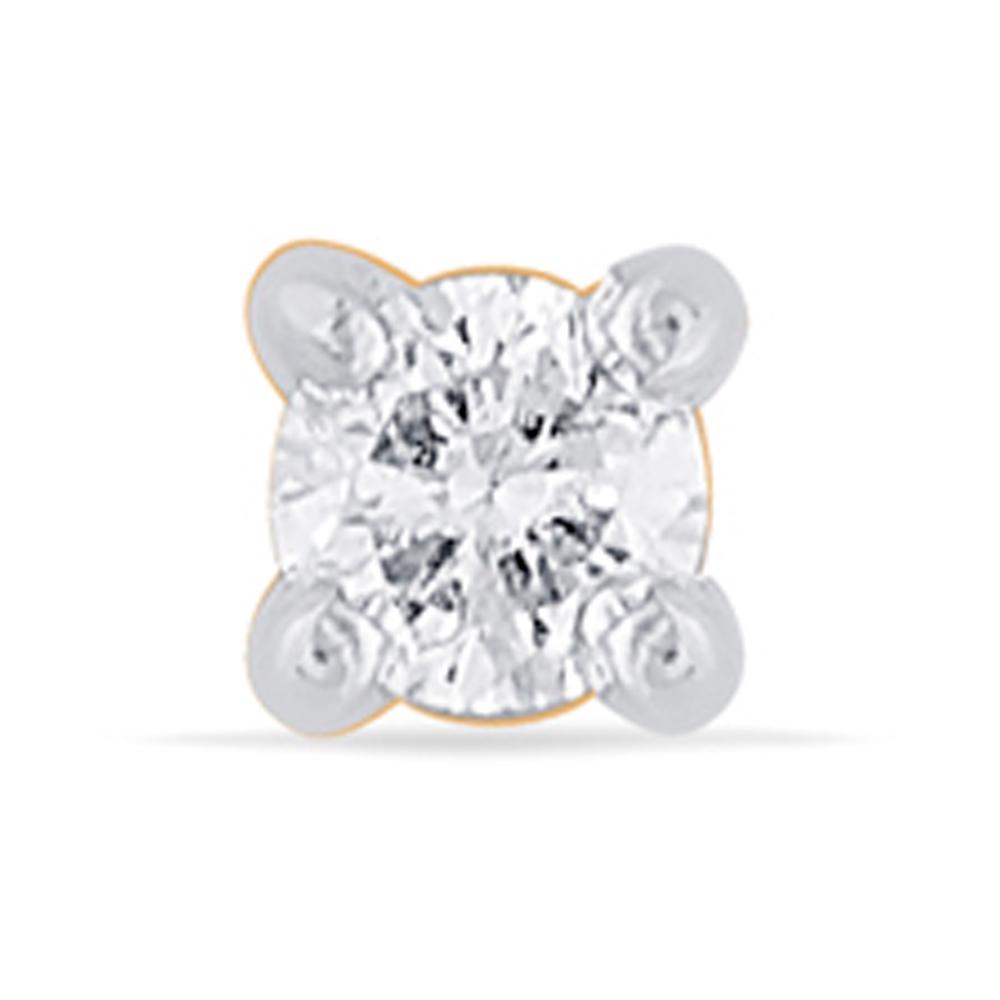 Buy 14 Karat Gold & Diamond Nose Pin