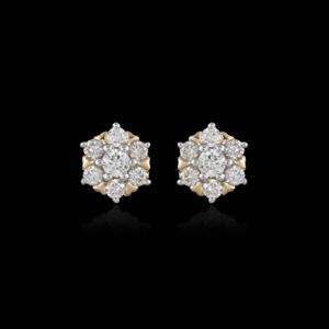 Buy 18 Karat Gold & Diamond Earrings