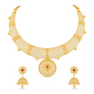 Buy 22 Karat Gold Necklace Set