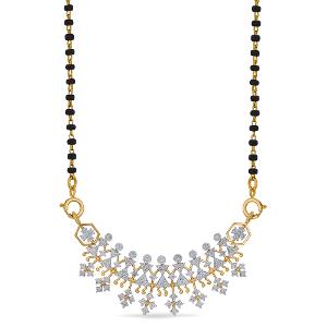 Buy 14 Karat Gold & Diamond Mangalsutra