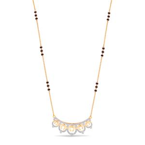 Buy 14 Karat Gold & Diamond Mangalsutra