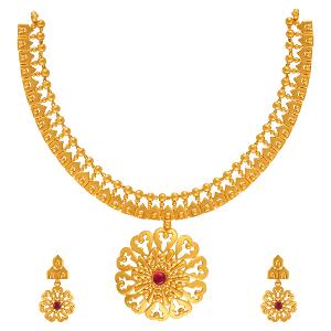 Buy 22 Karat Gold Necklace Set