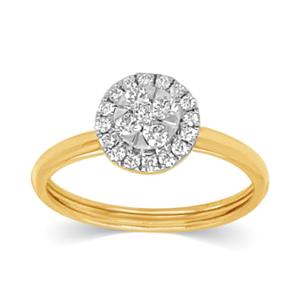 Buy 14 Karat Gold & Diamond Ring