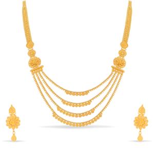 Buy 18 Karat Gold Necklace Set