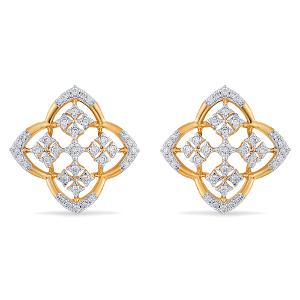 Buy 14 Karat Gold & Diamond Earrings