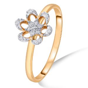 Buy 14 Karat Gold & Diamond Ring