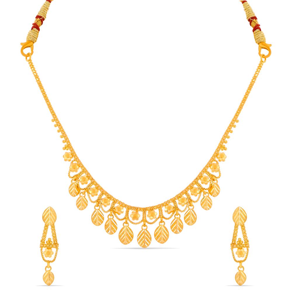 Buy 22 Karat Gold Necklace Set