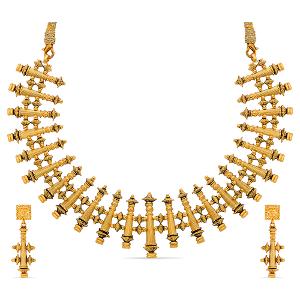 Buy 22 Karat Gold Necklace Set