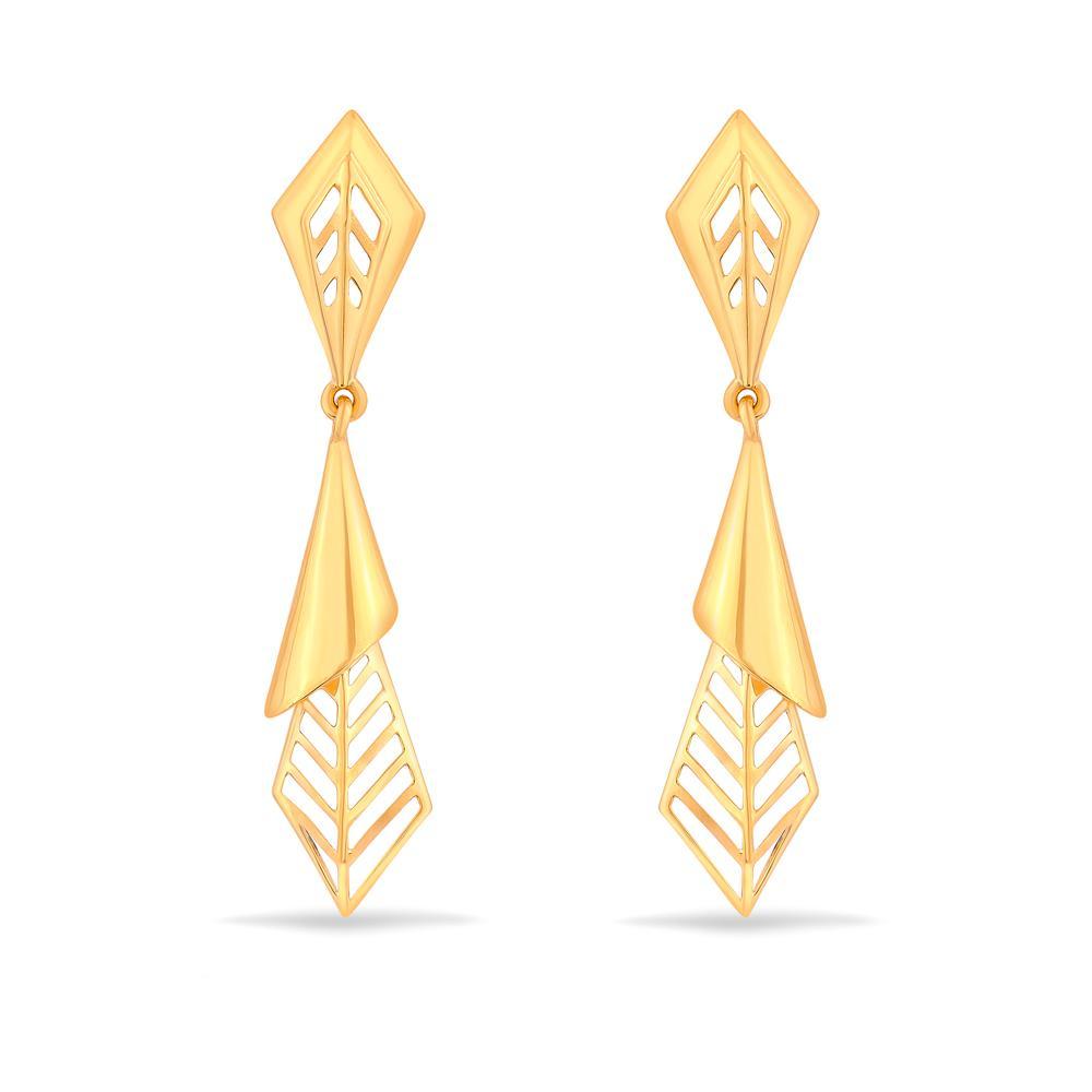 Buy Egyptian Lustre Drop Gold Earrings