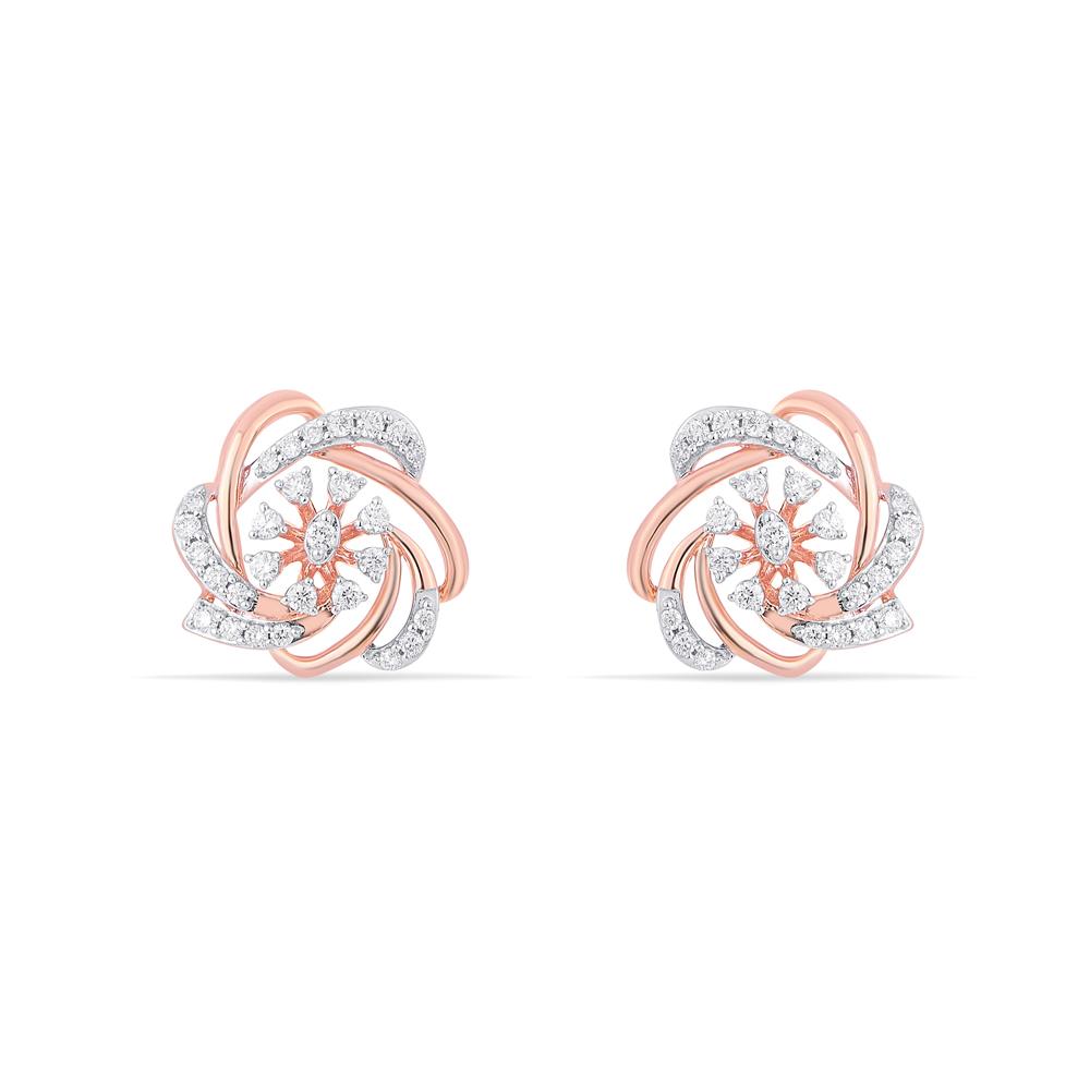Buy 14 Karat Gold & Diamond Earrings