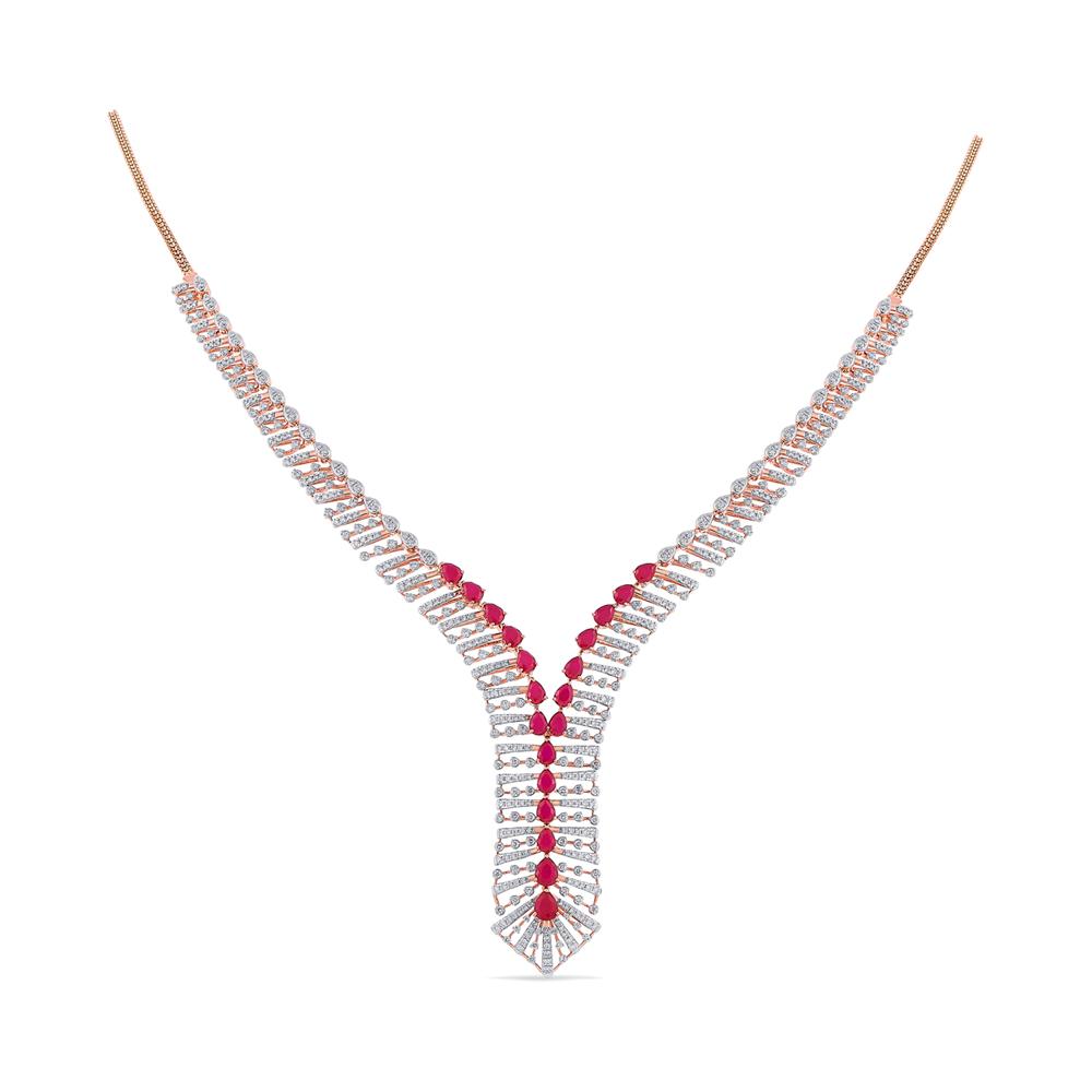 Buy 18 Karat Gold & Diamond Necklace