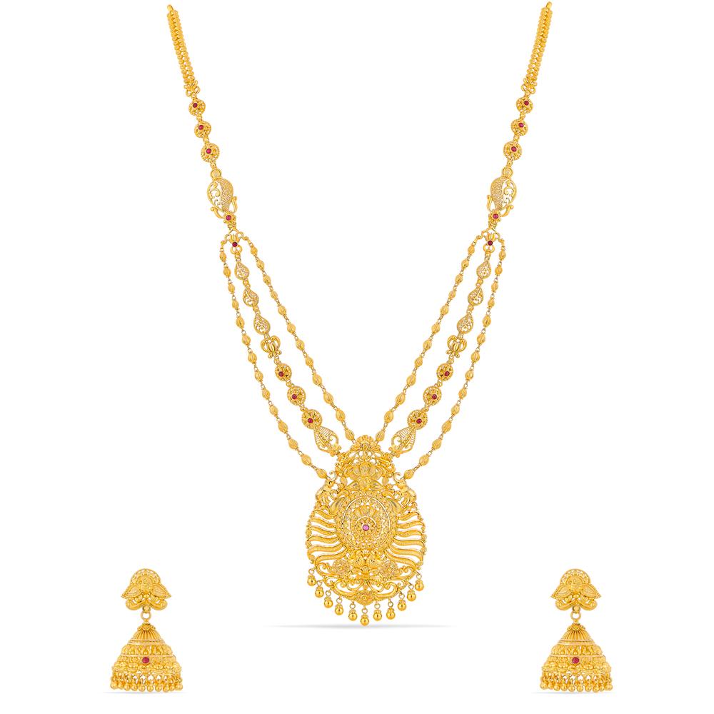 Buy 22 Karat Gold Necklace Set