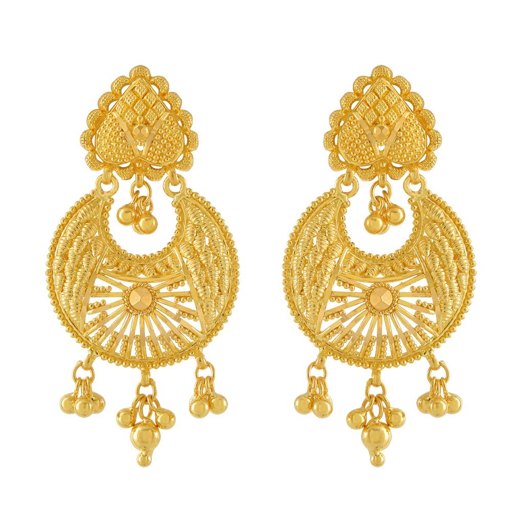 22 Karat Gold Earrings | Gold - Reliance Jewels
