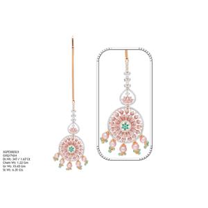 Buy 18 Karat Gold & Diamond Mang Tikka
