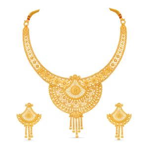 Buy 22 Karat Gold Necklace Set