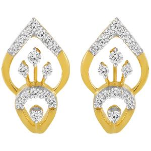 Buy 14 Karat Gold & Diamond Earrings