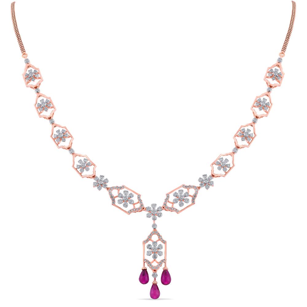 Buy 14 Karat Gold & Diamond Necklace
