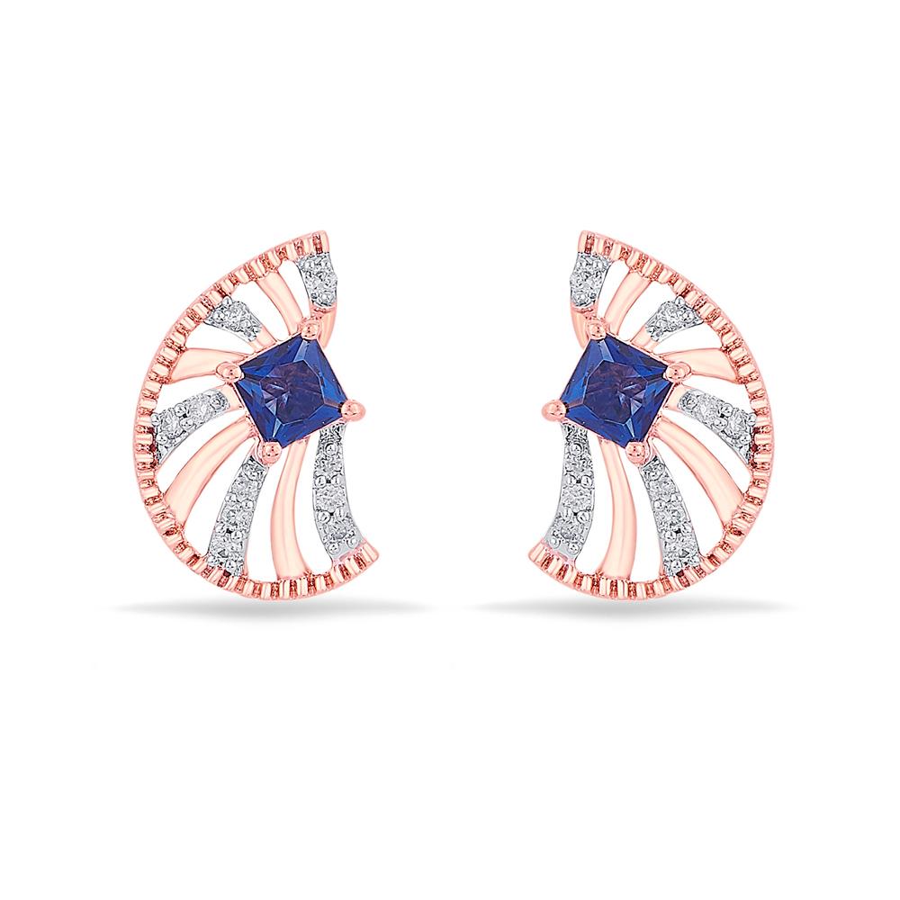 Buy 14 Karat Gold & Diamond Earrings