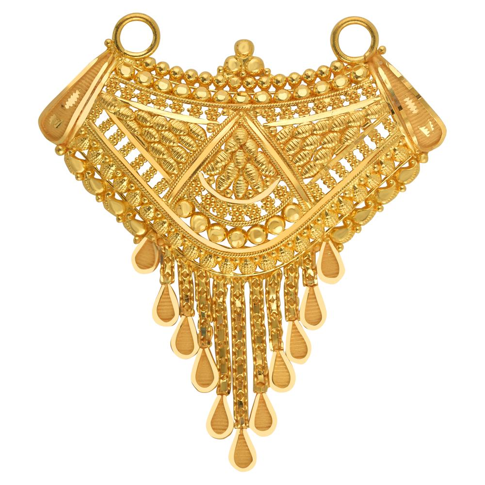 22 Karat Gold Mangalsutra Pendant | Gold - Reliance Jewels